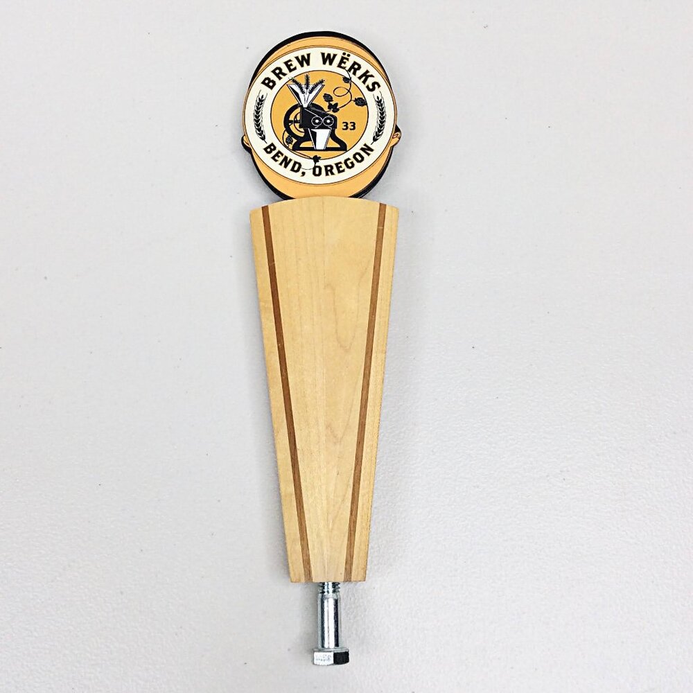 Brew Werks Tap Handle Bend‎ Oregon Keg Topper 10" Tall RARE Craft Beer Brewing